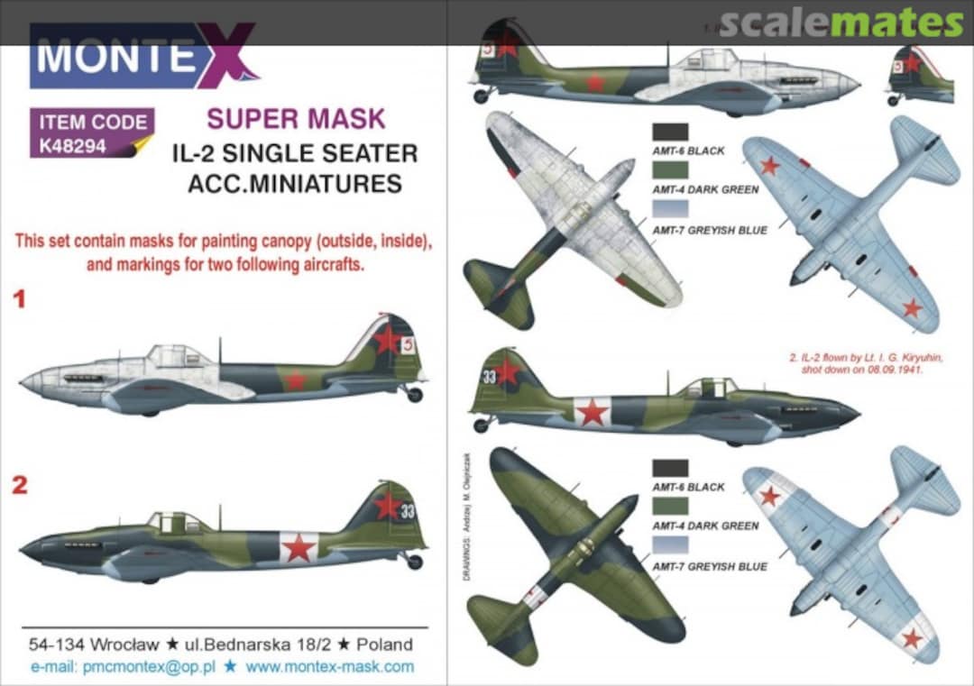 Boxart Il-2 (Single Seater) K48294 Montex