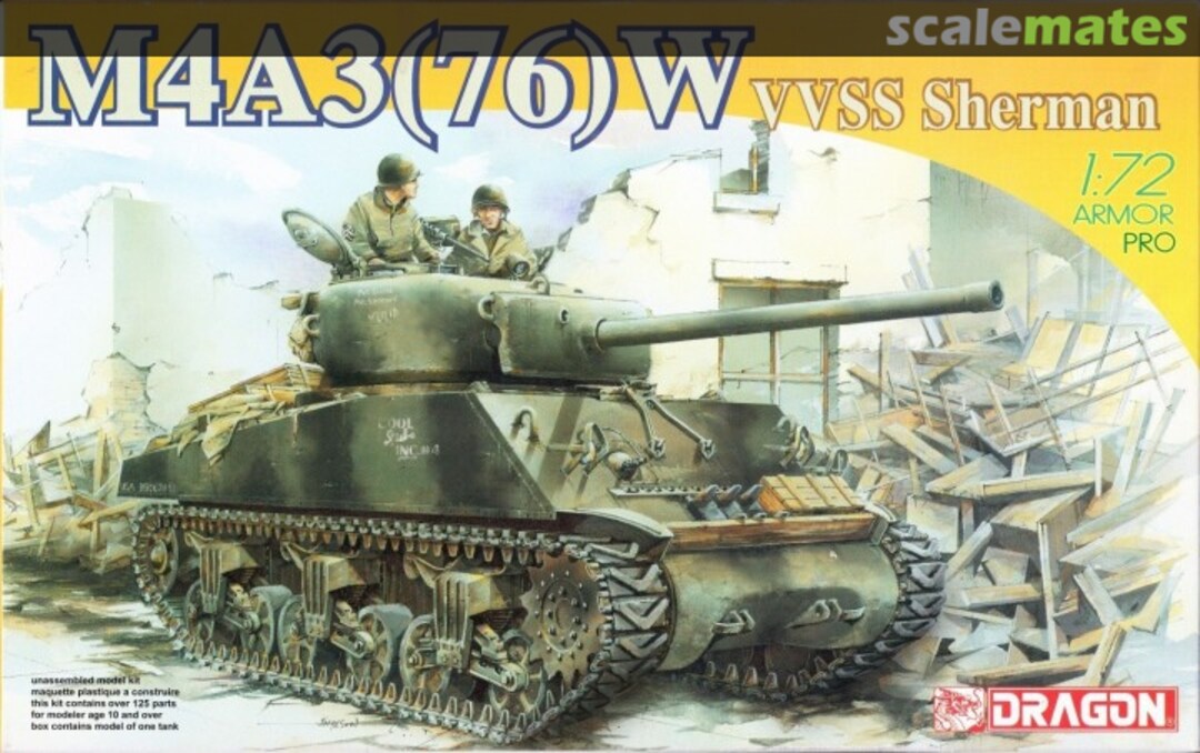 Boxart M4A3(76)W VVSS Sherman 7271 Dragon