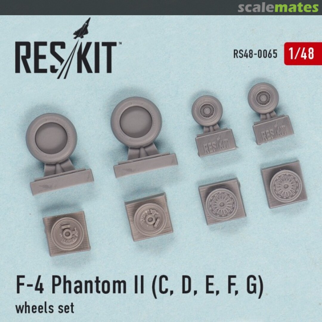 Boxart F-4 Phantom II (C, D, E, F) - wheels set RS48-0065 ResKit