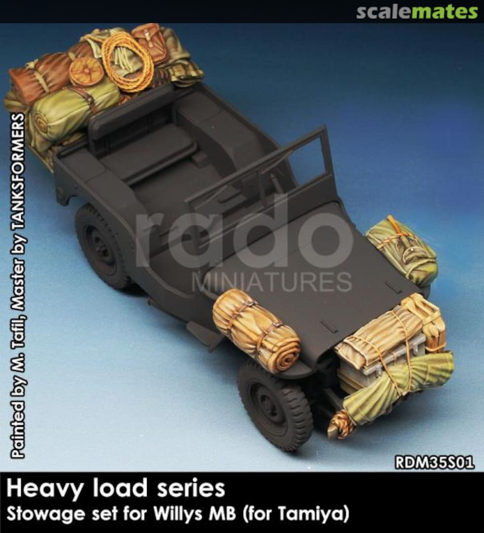 Boxart Stowage set for Willys Jeep MB RDM35S01 Rado Miniatures