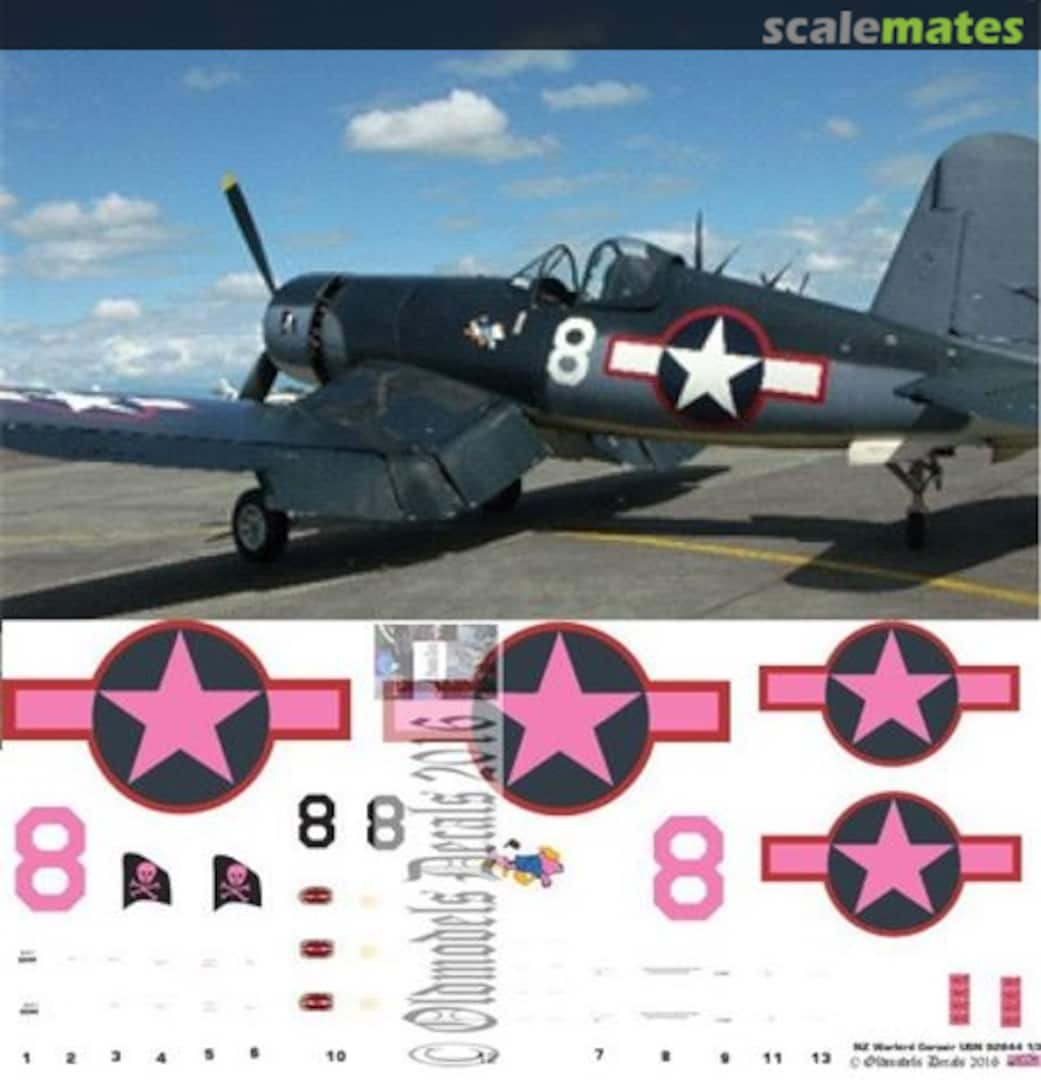 Boxart Warbird - USN Corsair 92844 OMD1098 Oldmodels Decals