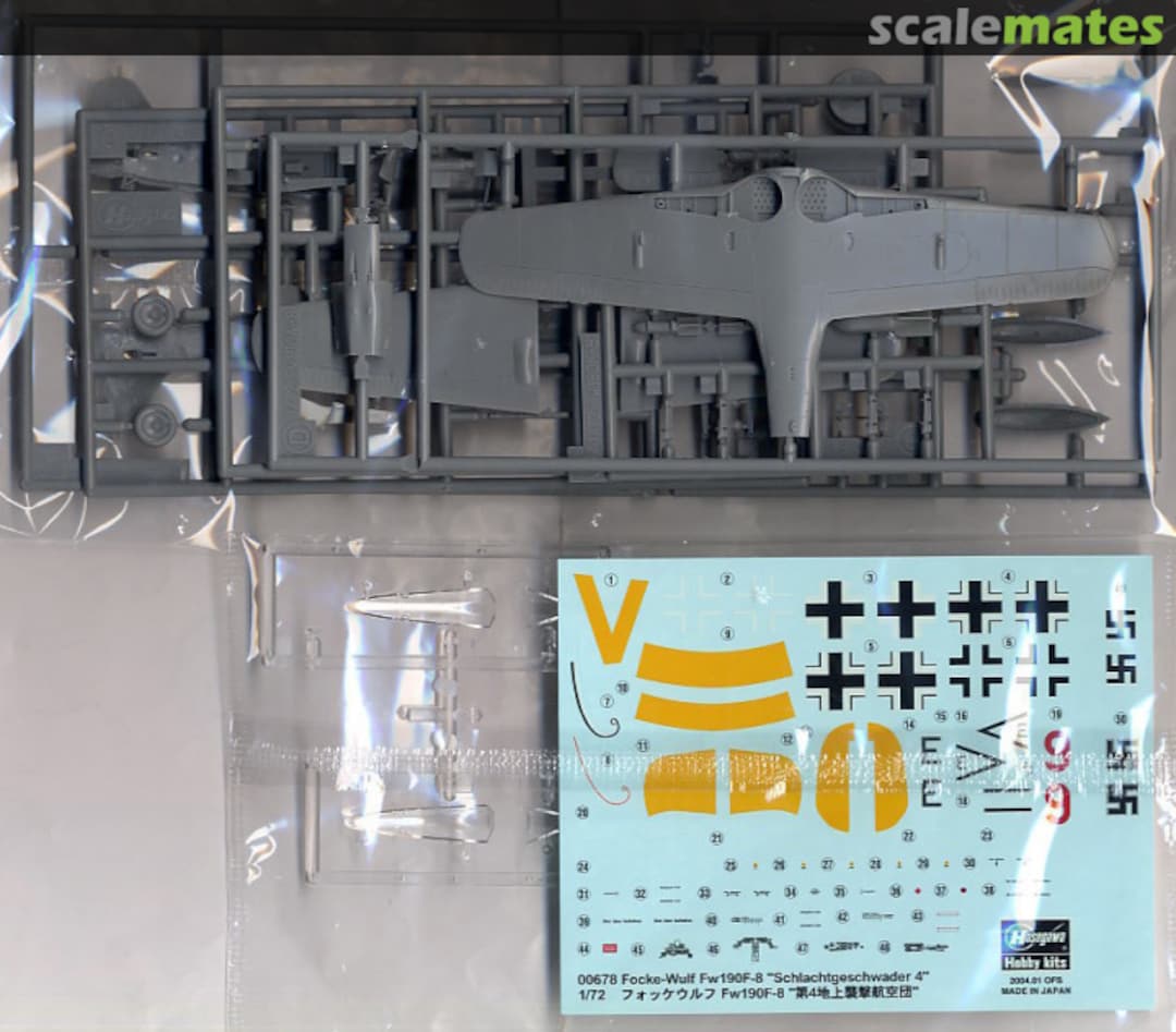 Contents Focke-Wulf Fw190F-8 `Schlachtgeschwader 4´ 00678 Hasegawa
