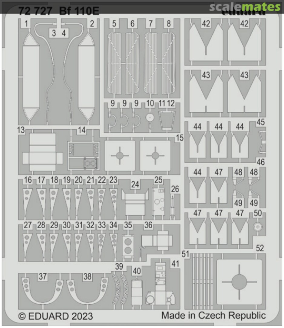 Boxart Bf 110E 72727 Eduard