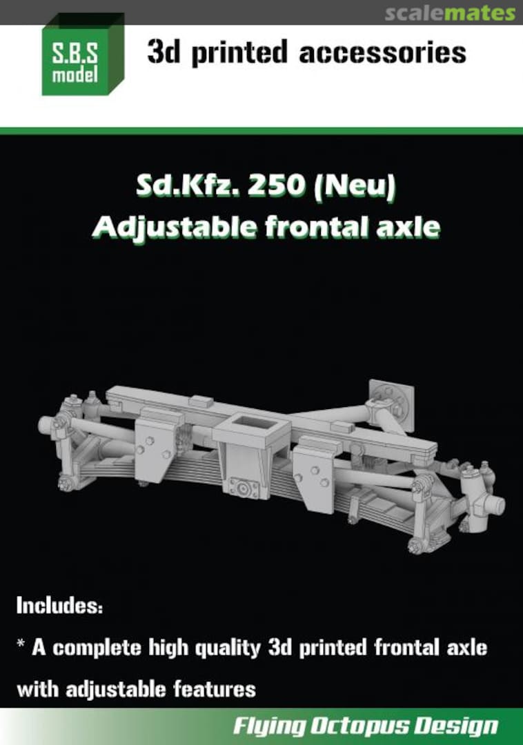 Boxart Sd.Kfz.250 (Neu) Adjustable frontal axle SBS-3D021 SBS Model