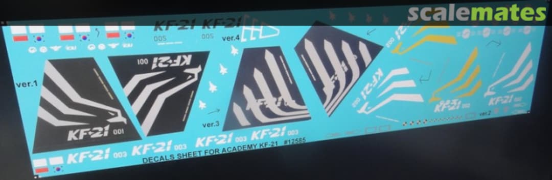 Boxart KAI KF-21 Boramae decals AIPD-55 Aircraft in Plastic