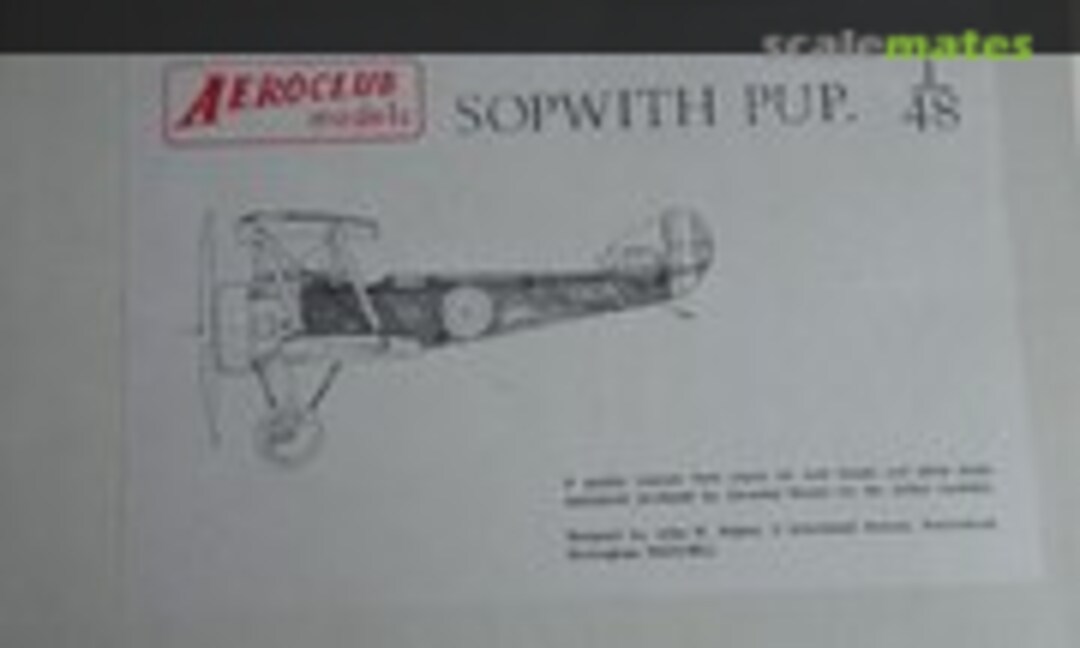 1:48 Sopwith Pup (Aeroclub K405)