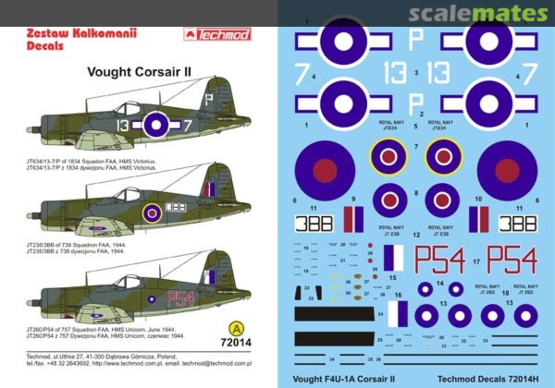 Boxart Vought Corsair II 72014 Techmod