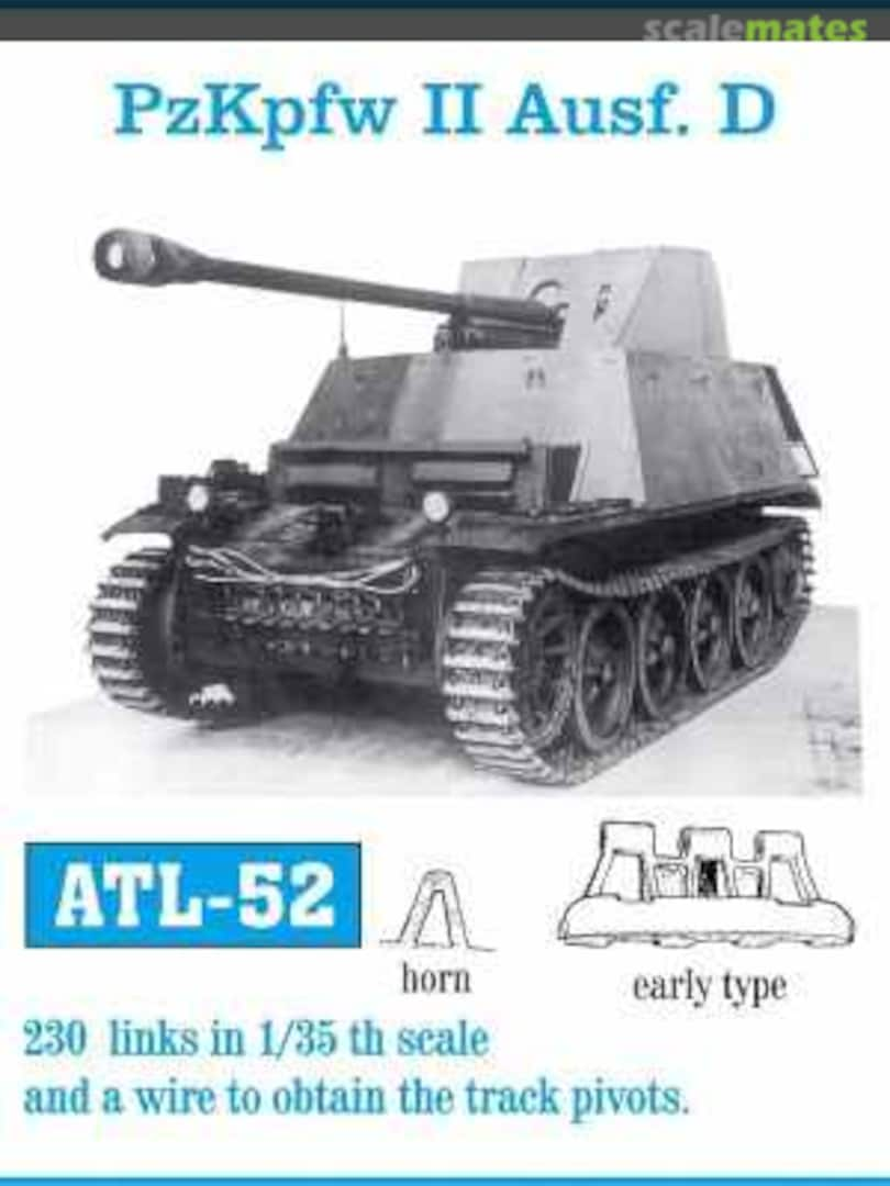 Boxart Panzer II Ausf. D / Marder II (früh) Zinnketten ATL-52 Friulmodel