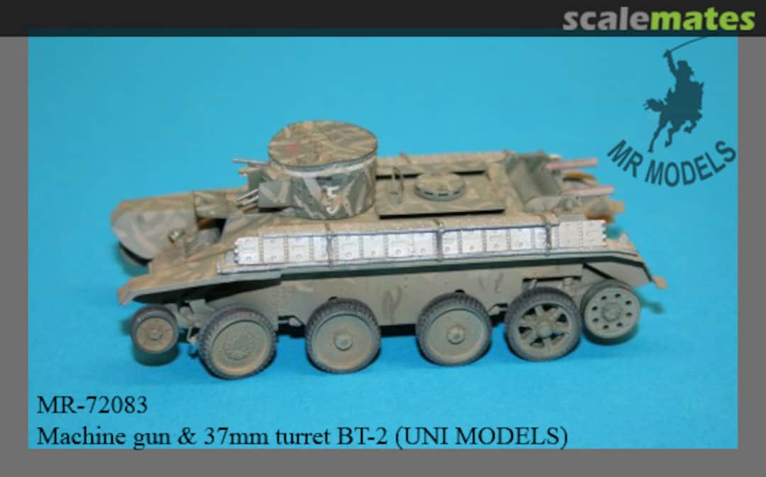 Boxart BT-2 Machine gun & 37mm turret Conversion Set MR-72083 MR Modellbau