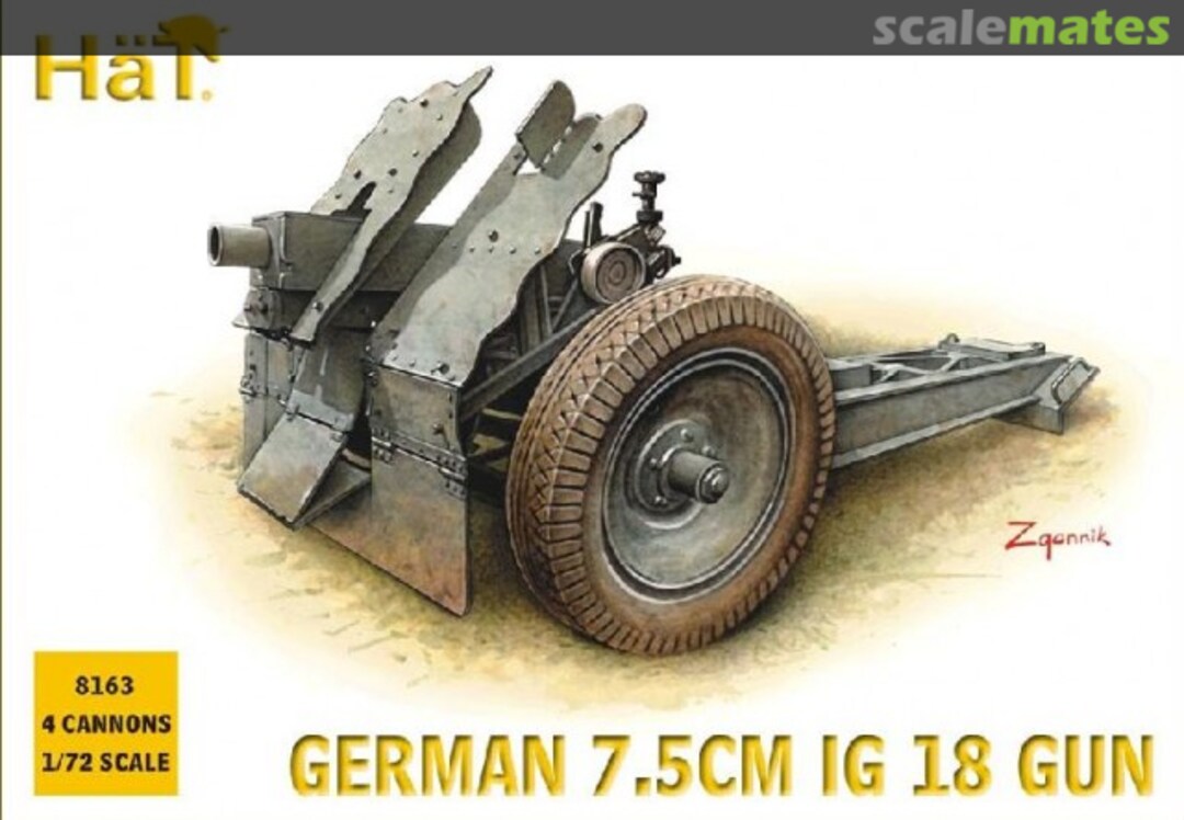 Boxart German 7,5cm le IG 18 Infantry Gun 8163 HäT