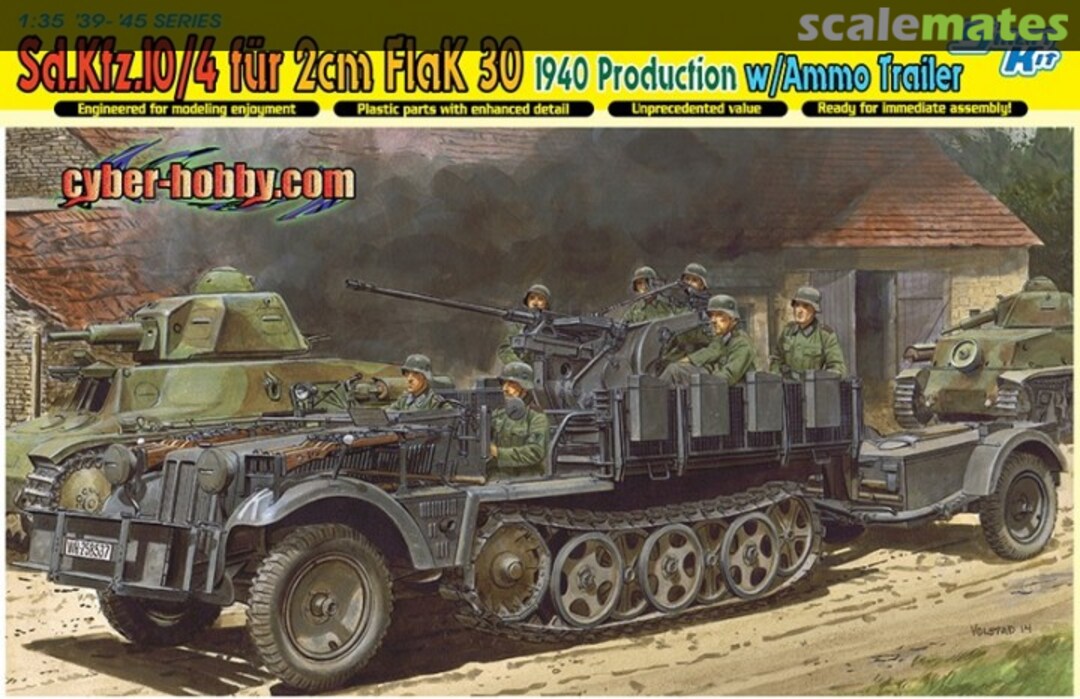 Boxart Sd.Kfz.10/4 für 2cm FlaK 30 6711 Dragon