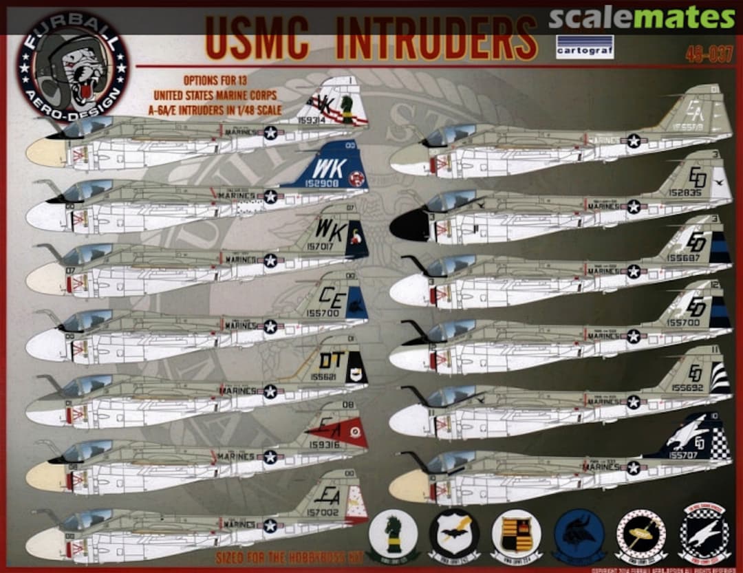 Boxart USMC Intruders 48-037 Furball Aero-Design