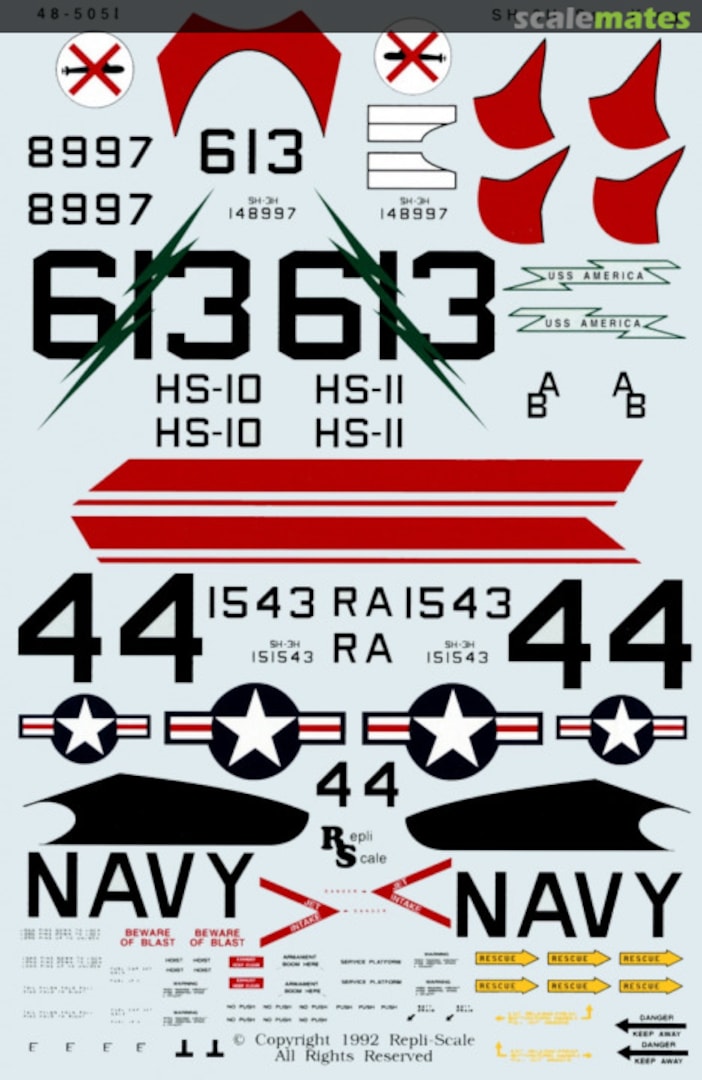 Boxart SH-3H Sea King 48-5051 Repli-scale