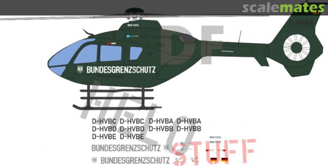 Boxart EC-135 "Bundesgrenzschutz" DF22472 DF HeloStuff