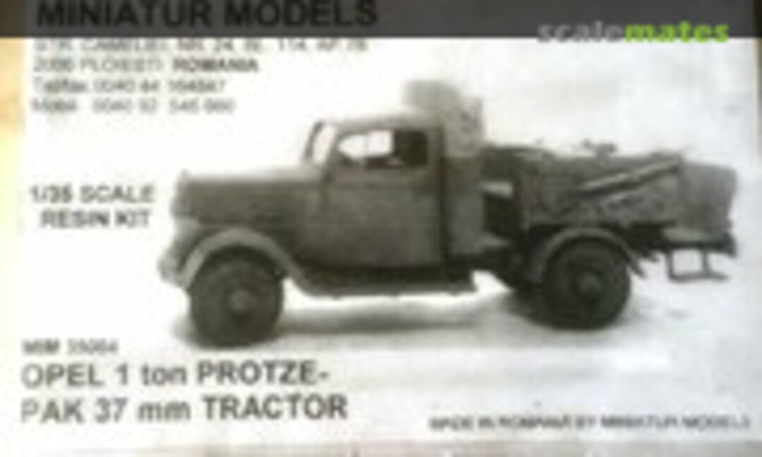 1:35 Opel 1ton protze - pak 37mm tractor (Miniatur Models MIM 35004)