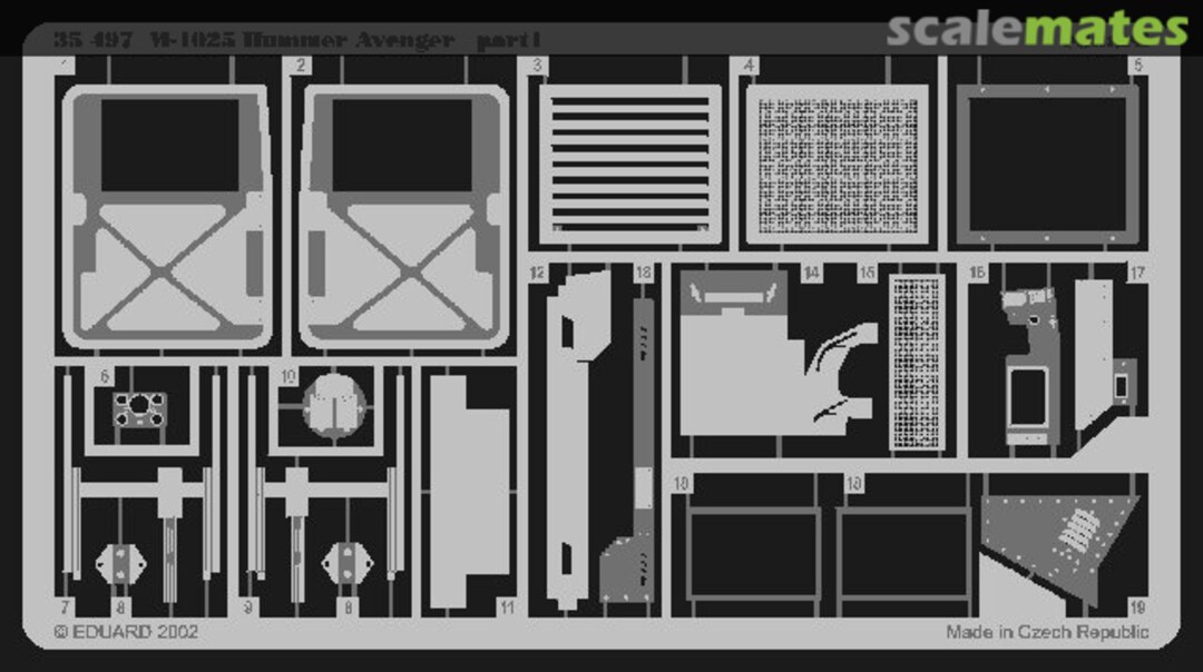 Boxart M-1025 Hummer Avenger 35497 Eduard