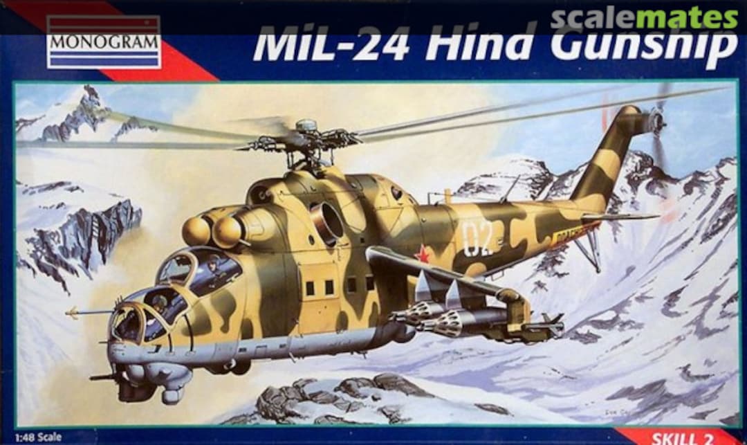 Boxart Mil-24 Hind Gunship 5819 Monogram