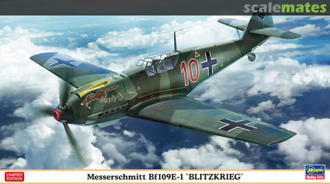 Boxart Messerschmitt Bf109E-1 `Blitzkrieg´ 07478 Hasegawa