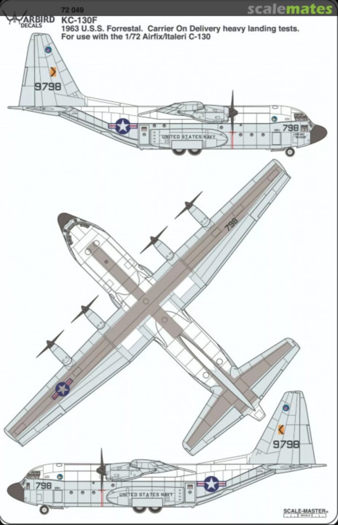 Boxart Lockheed KC-130F Hercules: USS Forrestal Oct-Nov 1963 72049 Warbird Decals