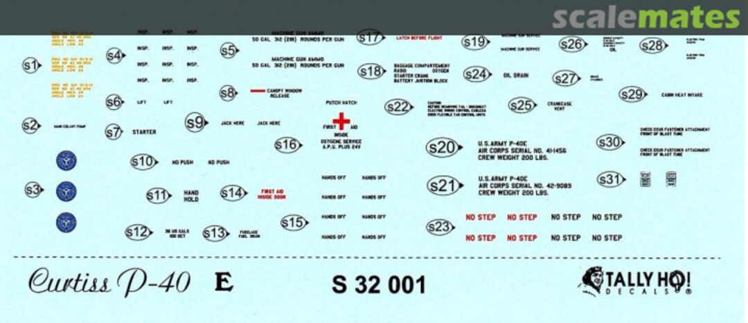 Boxart Curtiss P-40 E S 32 001 Tally Ho! (CZ)