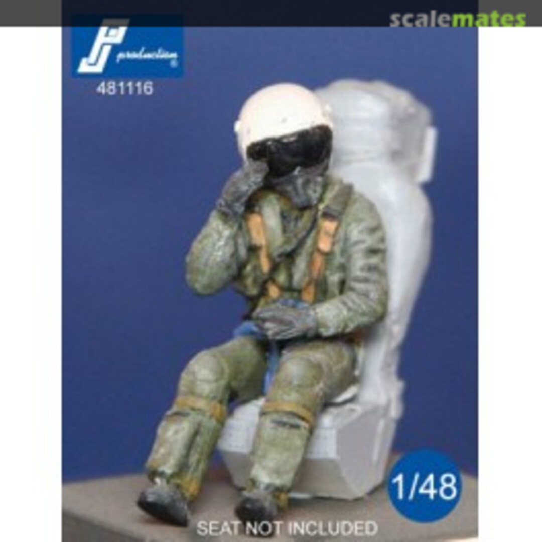 Boxart French fighter pilot seated in a/c (80 - 90) 481116 PJ Production