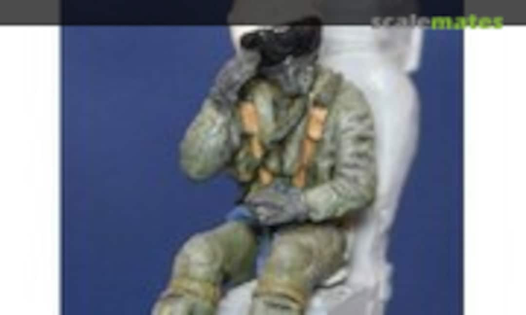 1:48 French fighter pilot seated in a/c (80 - 90) (PJ Production 481116)