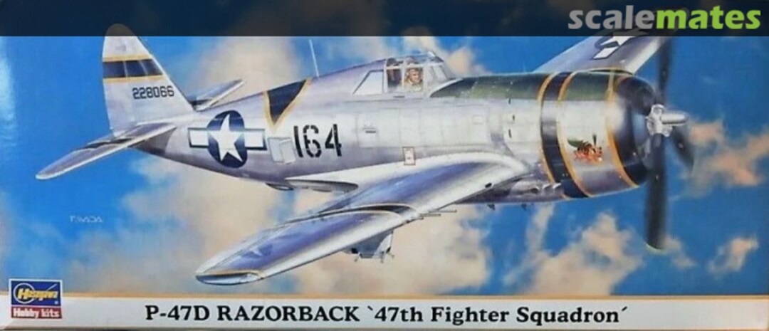 Boxart P-47D Razorback '47th Fighter Squadron' 00671 Hasegawa