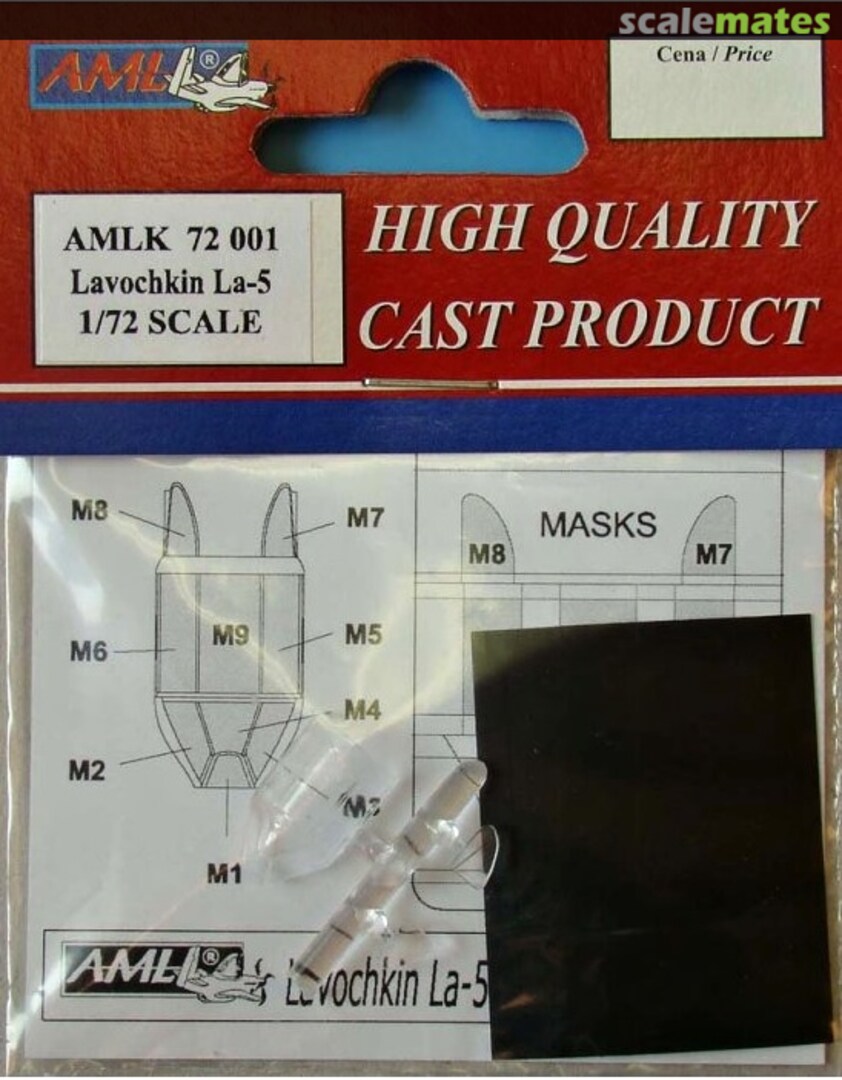 Boxart Lavochkin La-5 canopy and paint mask AMLK72001 AML