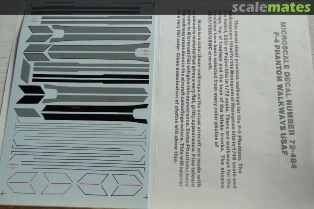 Boxart F-4 Walkways USAF 72-484 Microscale