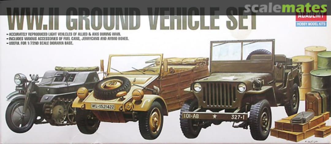 Boxart WWII Ground Vehicle Set 1310 Academy