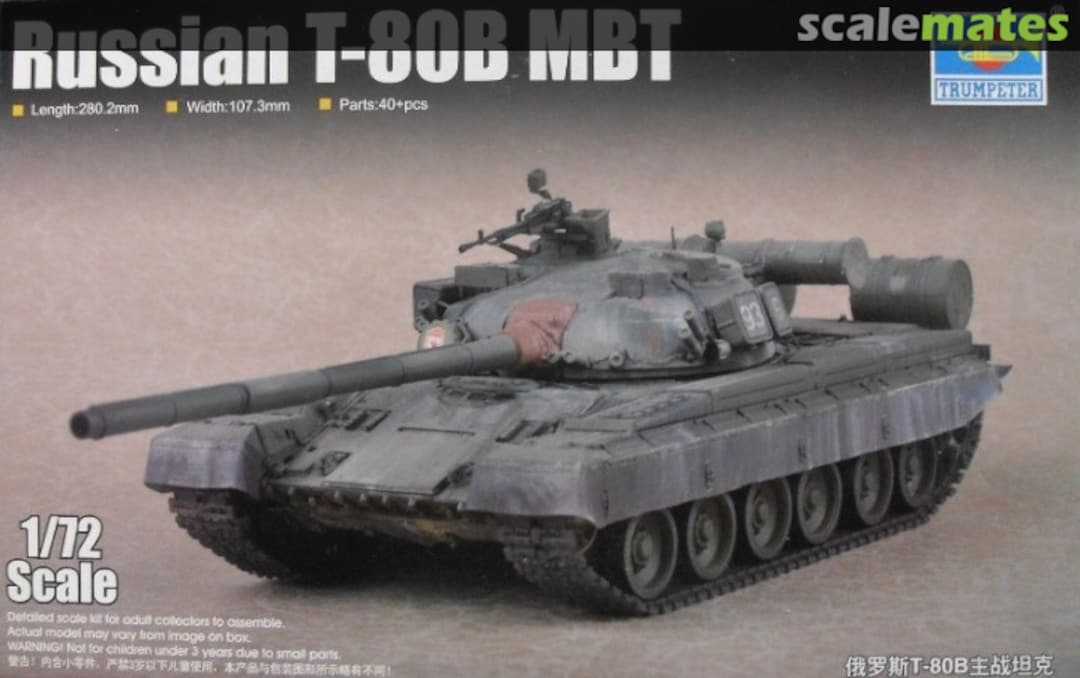 Boxart Russian T-80B MBT 07144 Trumpeter