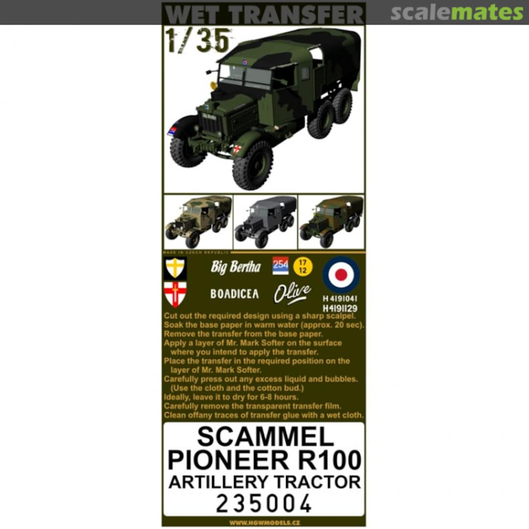 Boxart Scammell Pioneer R100 235004 HGW Models