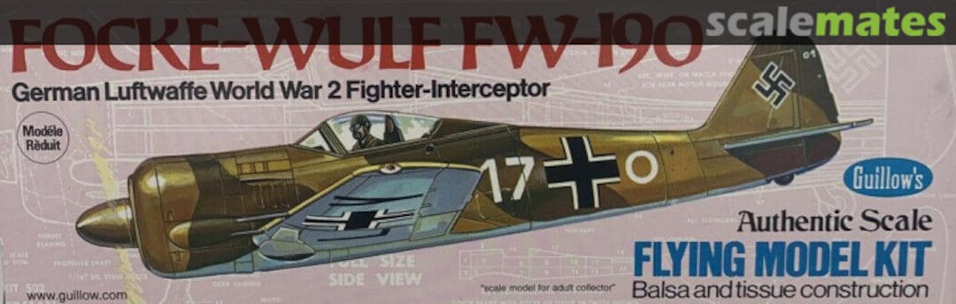 Boxart Focke-Wulf Fw-190 502 Guillow's