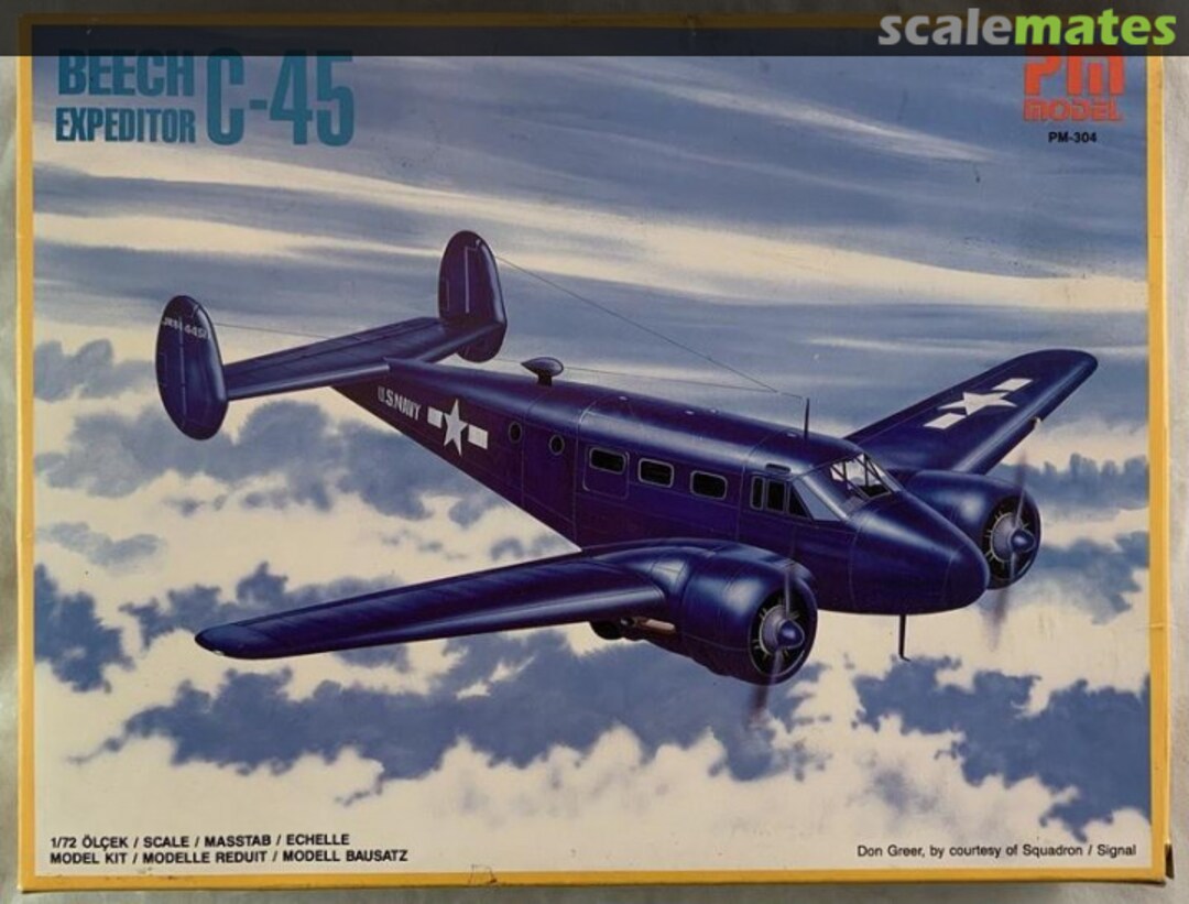 Boxart Beech C-45 Expeditor PM-304 PM Model