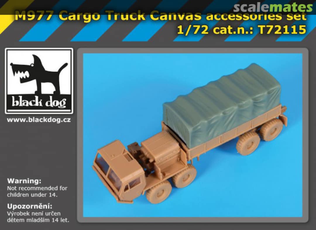 Boxart M977 Cargo Truck Canvas T72115 Black Dog