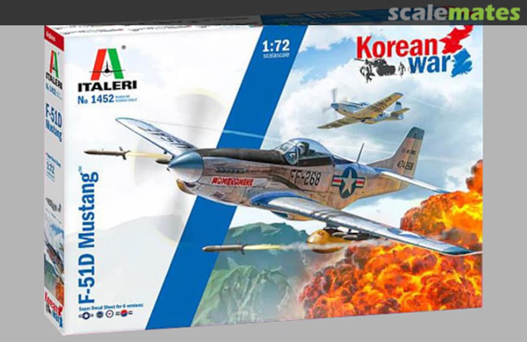 Boxart F-51D Mustang 1452 Italeri