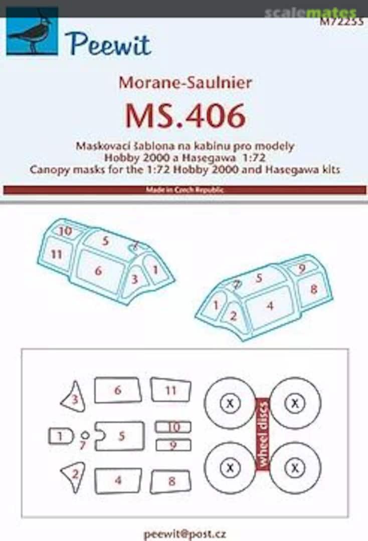 Boxart Morane-Saulnier MS.406 M72255 Peewit