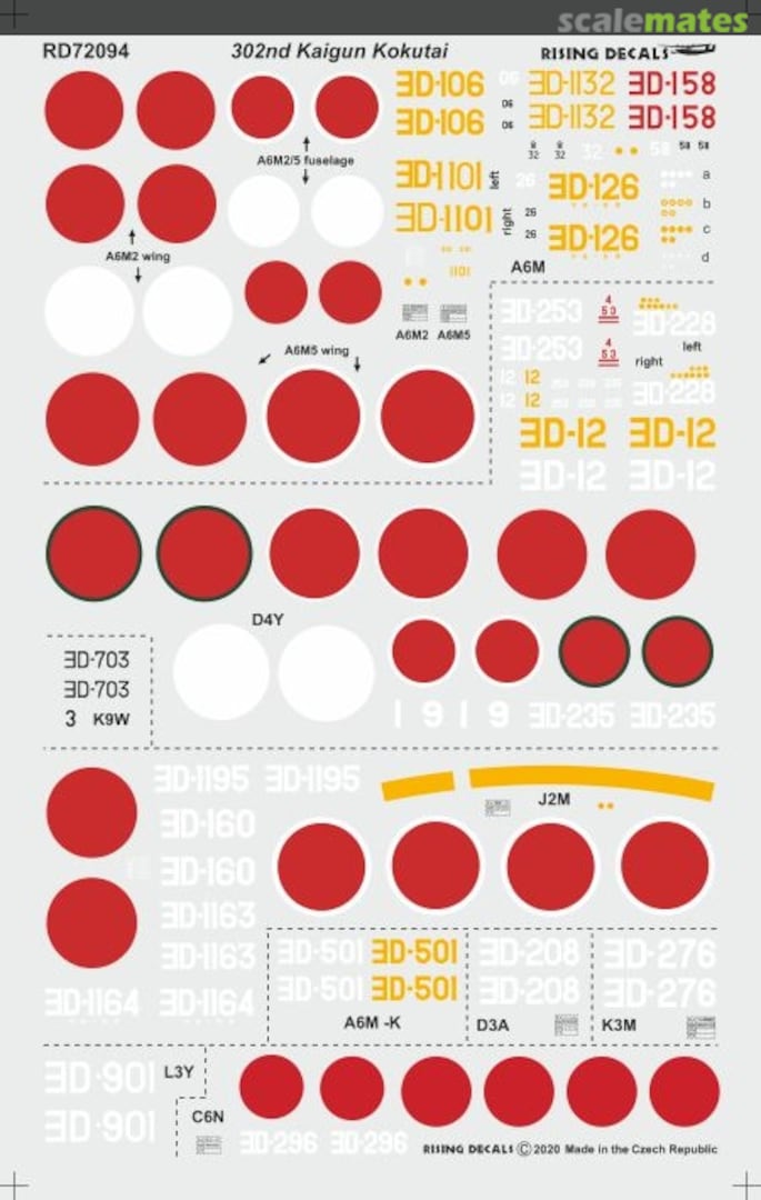 Boxart 302nd Kaigun Kokutai RD72094 Rising Decals