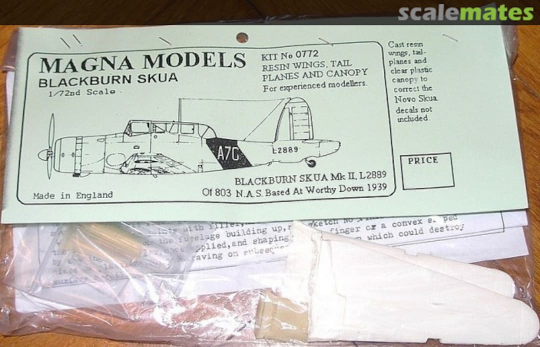 Boxart Blackburn Skua 0772 Magna Models