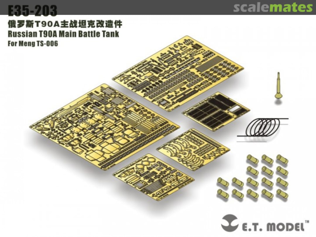 Boxart Russian T90A Main Battle Tank - Meng TS006 - E35-203 E.T. Model