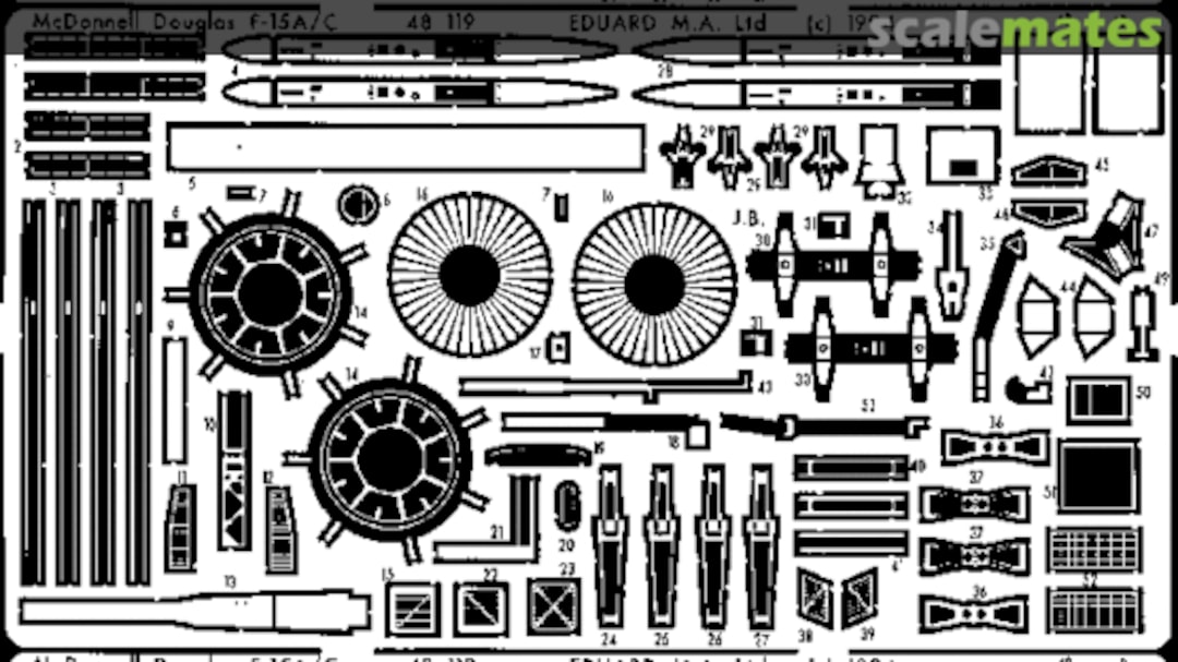 Boxart McDonnell Douglas F-15A/C Exterior 48119 Eduard