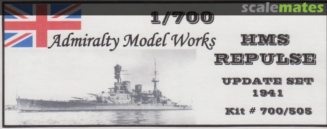 Boxart HMS Repulse Update Set 1941 700/505 Admiralty Model Works