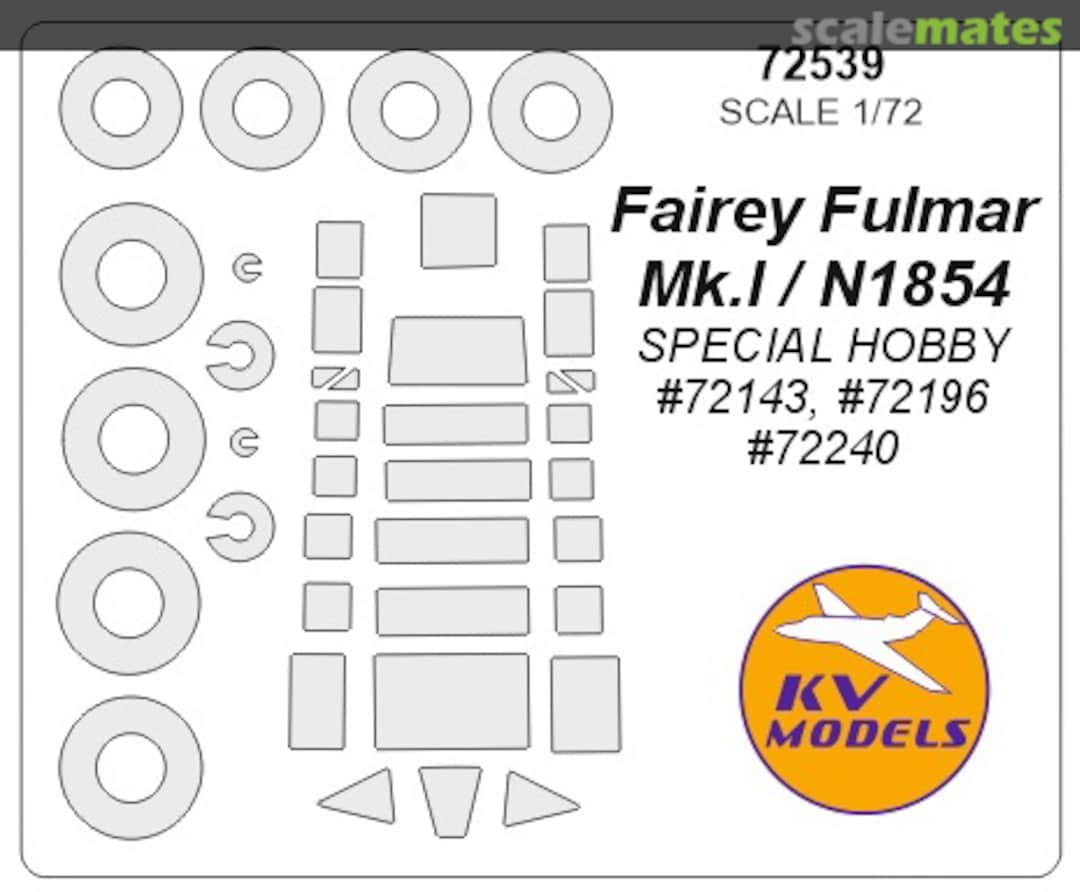 Boxart Fairey Fulmar Mk.I / N1854 72539 KV Models