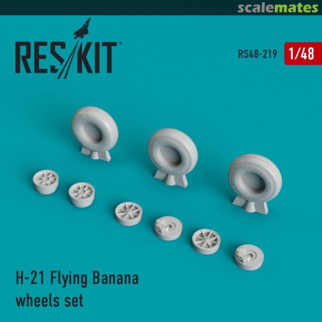 Boxart H-21 Flying Banana - wheels set RS48-0219 ResKit