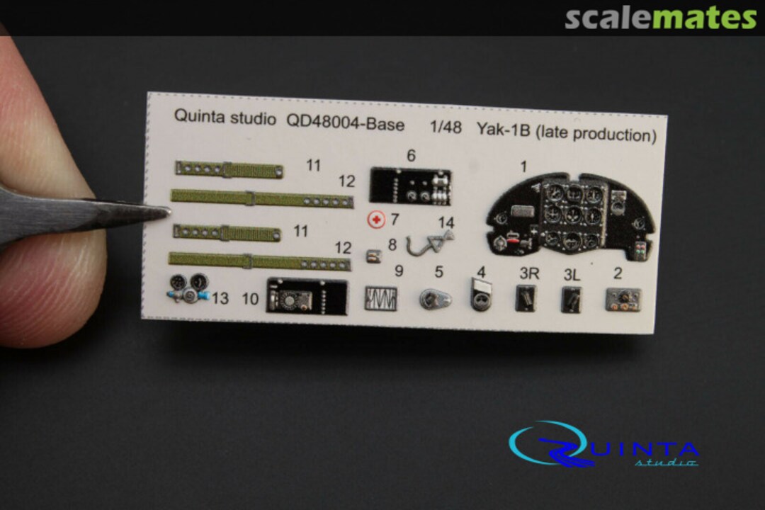 Boxart Yak-1b (Late Production) QD48004-Base Quinta Studio