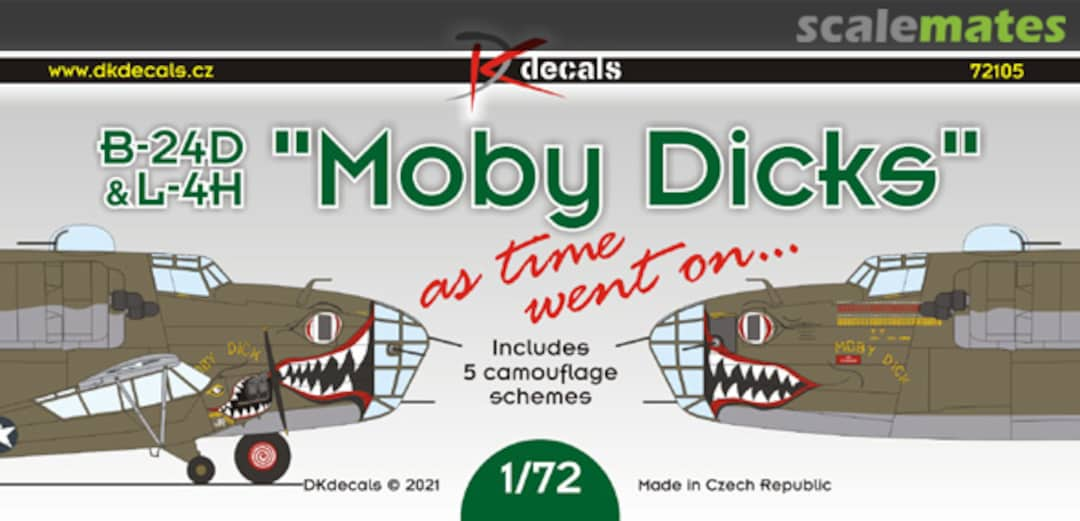 Boxart B-24D & L-4H "Moby Dicks" 72105 DK Decals