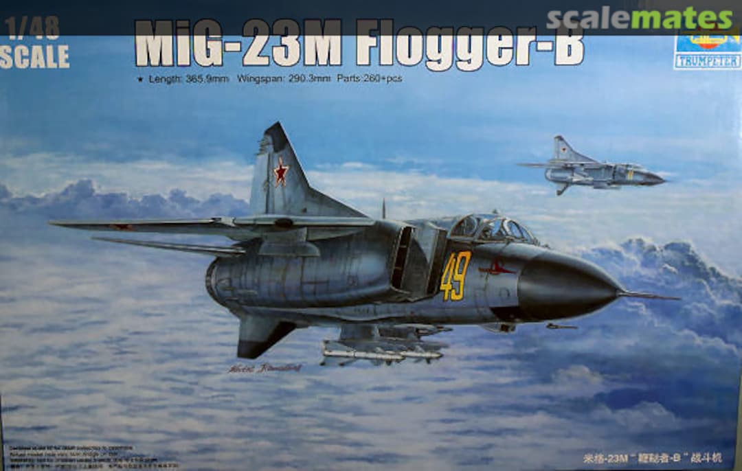 Boxart MiG-23M Flogger-B 02853 Trumpeter