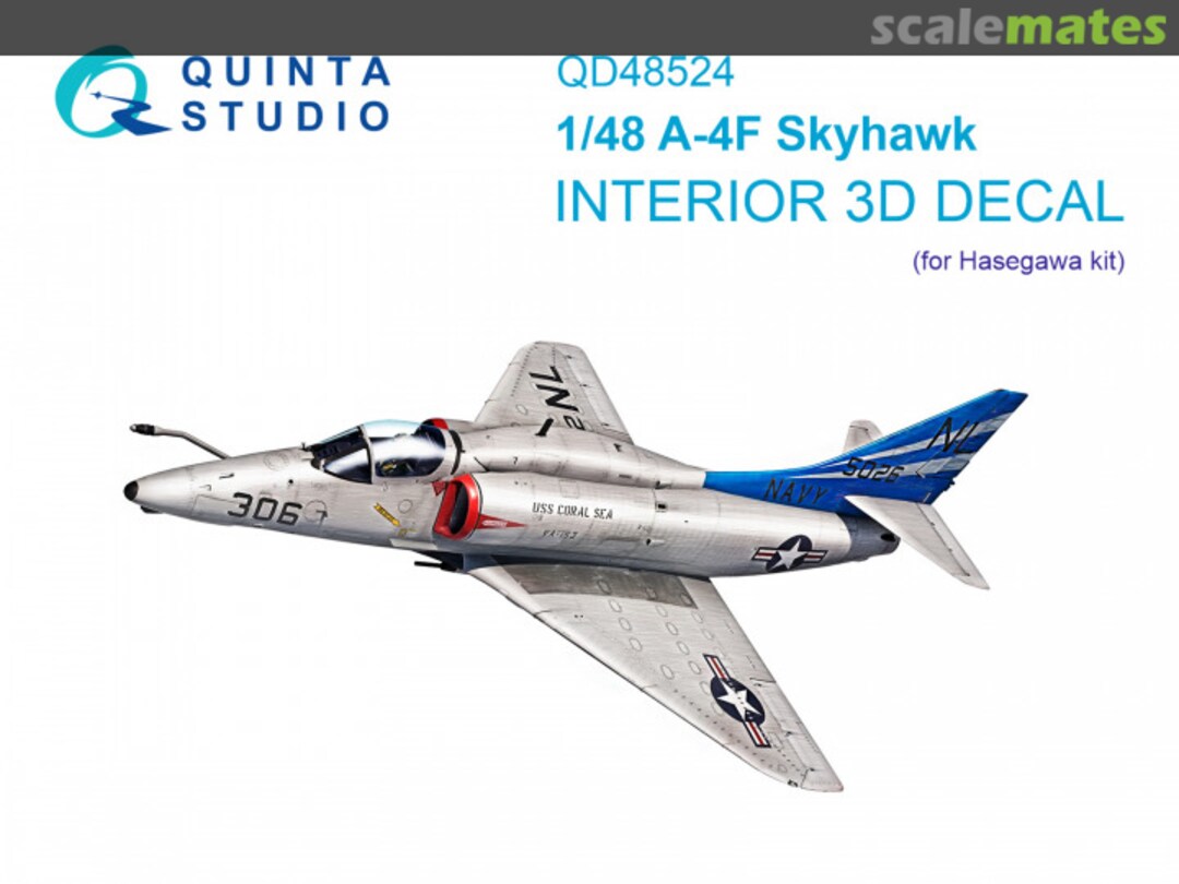 Boxart A-4F Skyhawk interior 3D decals QD48524 Quinta Studio