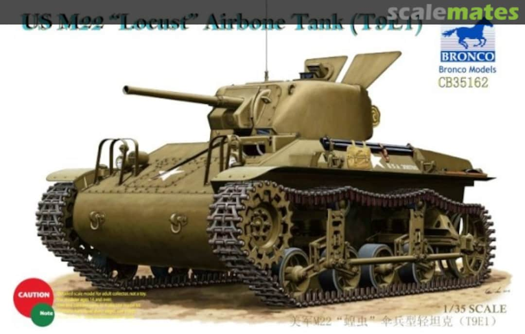 Boxart M22 Locust Airborne Tank (T9E1) CB35162 Bronco