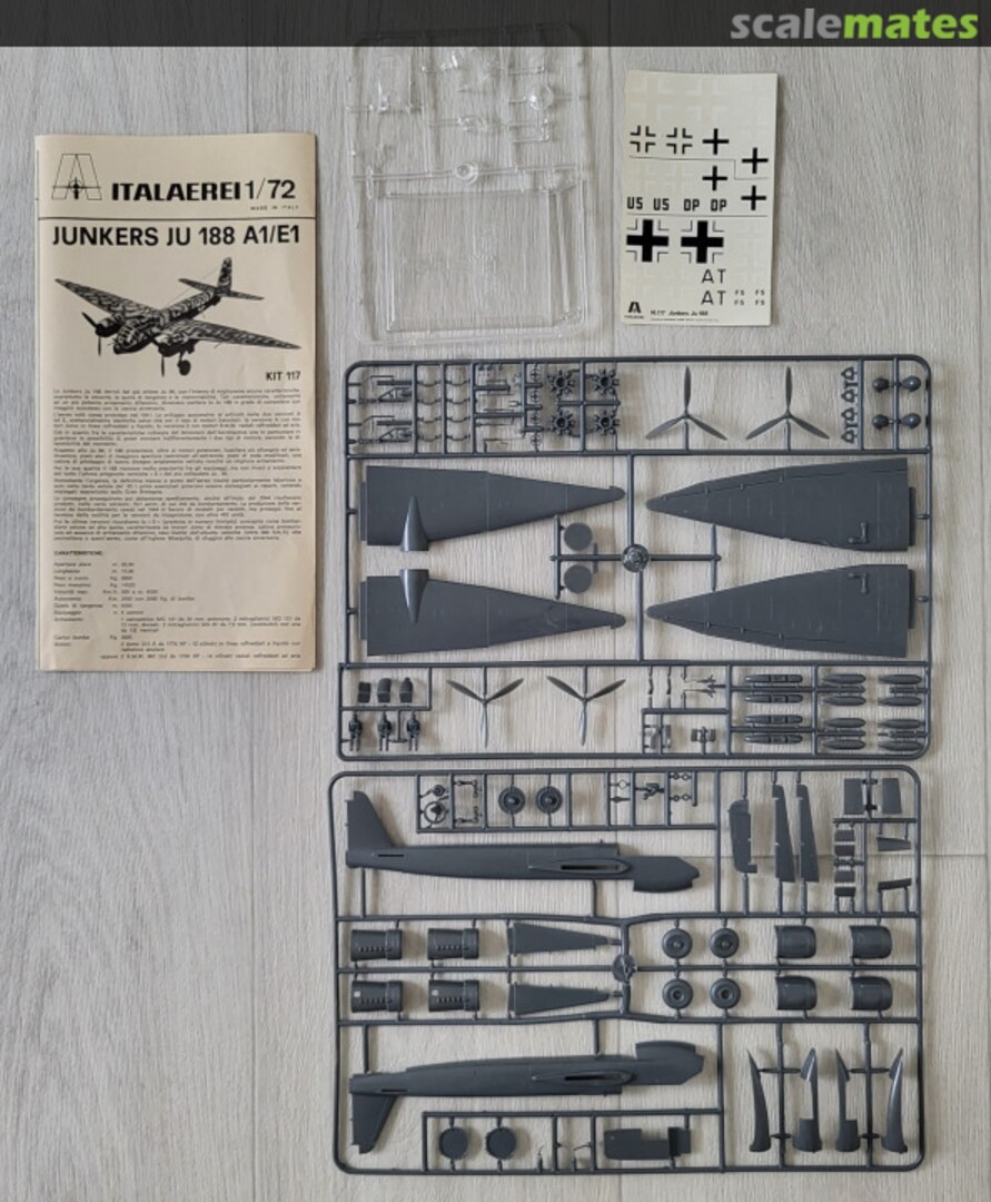 Contents Junkers JU188 A1-E1 117 Italaerei